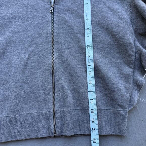 ALICE + OLIVIA Ruffled Jersey Full Zip Jersey Hoodie - Women's Size XS Gray NWT - Picture 15 of 16